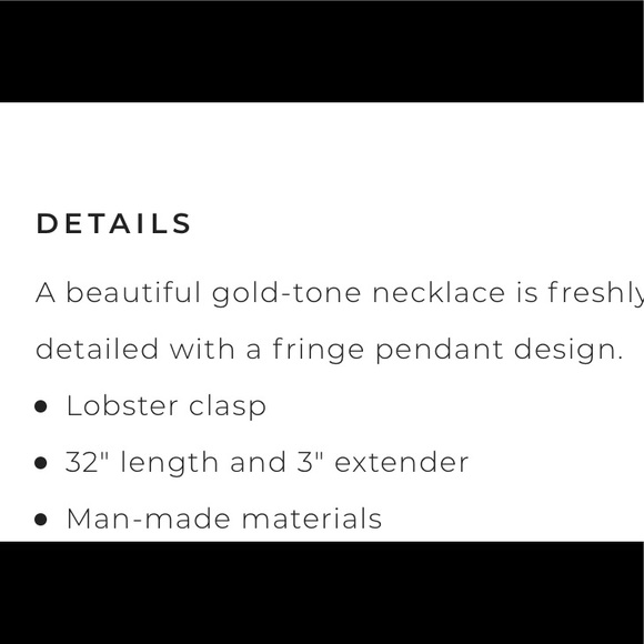 NWT TORRID Fringe Necklace - Picture 4 of 4